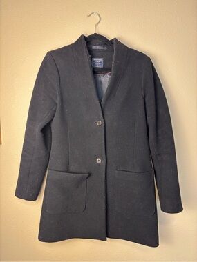 Abercrombie & Fitch Black Women's Tailored Trench Coat